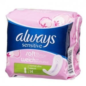 Always Sensitive Normal Terveysside 14 Kpl