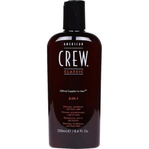 American Crew 3-In-1 Shampoo Conditioner & Body Wash 250ml