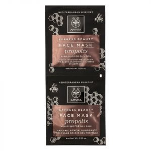 Apivita Express Purifying Face Mask For Oily Skin Propolis 2x8 Ml