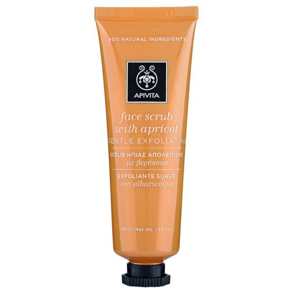 Apivita Face Scrub For Gentle Exfoliation Apricot 50 Ml