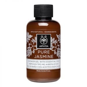 Apivita Pure Jasmine Mini Shower Gel With Essential Oils 75 Ml
