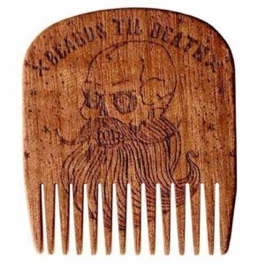 Big Red Beard Comb No.5 Beards Til Death Skull