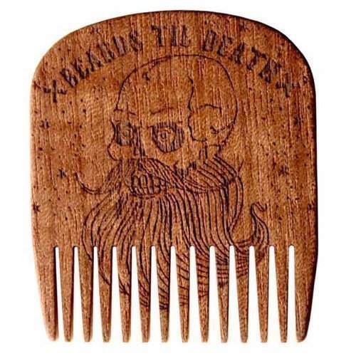 Big Red Beard Comb No.5 Beards Til Death Skull
