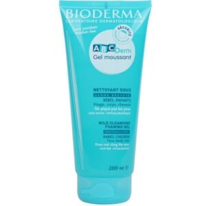 Bioderma ABCDerm Gel Moussant Mild Cleansing Foaming Gel. Babies Children. Face Body Hair 200ml