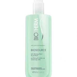 Biotherm Biosource Cleansing Milk Puhdistusmaito 400 ml Normaali Ja Sekaiholle