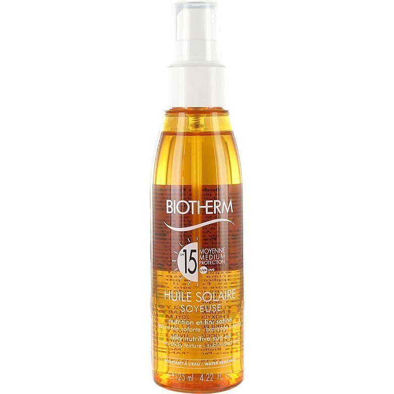 Biotherm Huile Solaire SPF 15 Silky Nutrition Sun Oil Waterproof 125ml