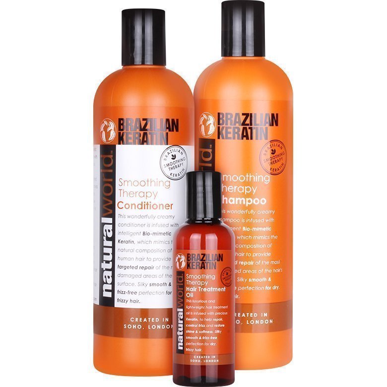 Brazilian Keratin Brazilian Keratin Trio Shampoo 500ml Conditioner 500ml Hair Oil 100ml