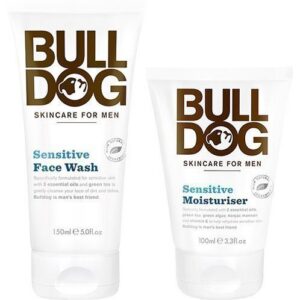 Bulldog Bulldog Sensitive Duo Face Wash 150ml Moisturiser 100ml