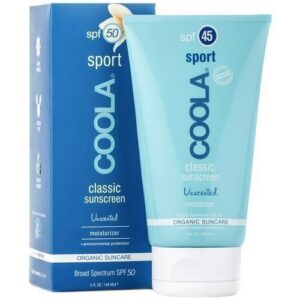 COOLA Classic Sunscreen Sport Unscented Moisturizer for Body SPF 50