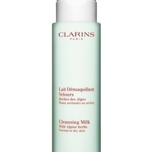 Clarins Cleansing Milk With Alpine Herbs Puhdistusemulsio Normaalille Tai Kuivalle Iholle 200 ml