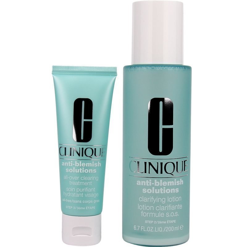 Clinique Anti-Blemish Solutions Duo Clarifying Lotion 200ml Moisturizer 50ml