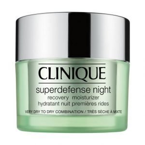 Clinique Superdefense Night Recovery Yövoide Kuivalle Ja Kuivalle Sekaiholle 50 ml