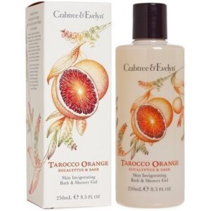 Crabtree & Evelyn Tarocco Orange Eucalyptus & Sage Skin Invigorating Bath & Shower Gel