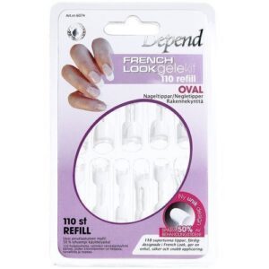 Depend French Look Gelekit Kynsitipit Ovaali 110 kpl
