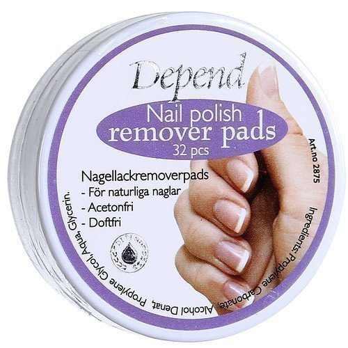 Depend O2 Nail Polish Remover Pads
