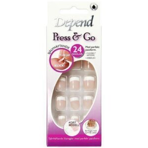 Depend Press & Go Adhesive Fake Nails 6091 Lyhyt Malli