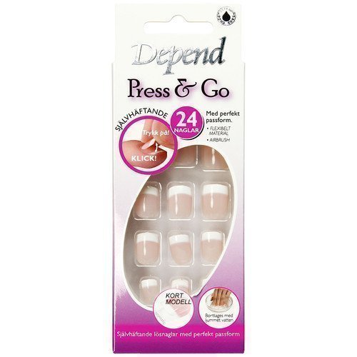 Depend Press & Go Adhesive Fake Nails 6091 Lyhyt Malli