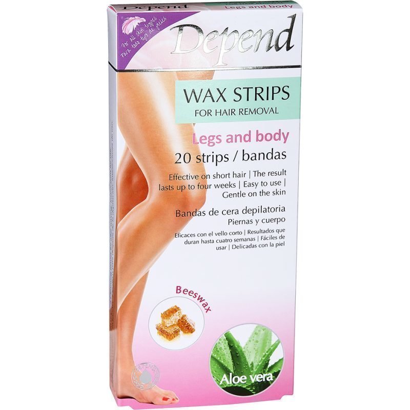 Depend Wax Strips Legs And Body 20 Strips