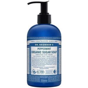Dr. Bronner's Organic Hand & Body Shikakai Soap Spearmint Peppermint 355 ml