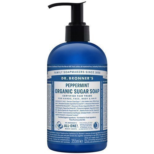 Dr. Bronner's Organic Hand & Body Shikakai Soap Spearmint Peppermint 355 ml