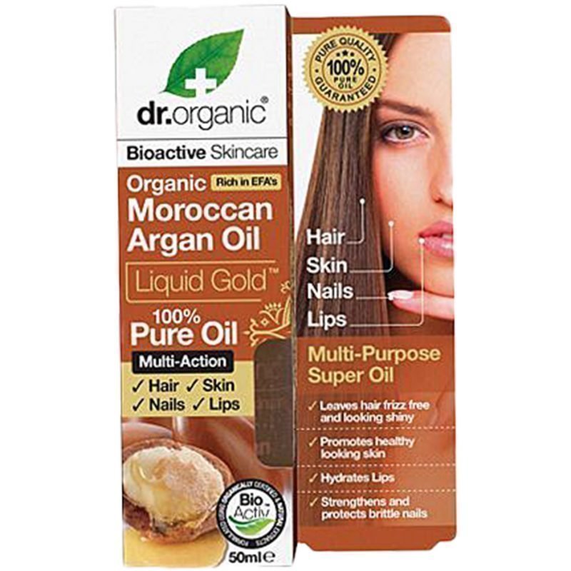 Dr Organic Moroccan Argan Oil Liquid Gold 100% Pure Oil 50ml
