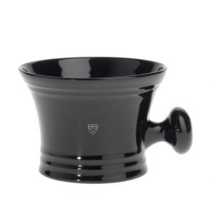 Edwin Jagger Black Porcelain Shaving Soap Bowl Handle