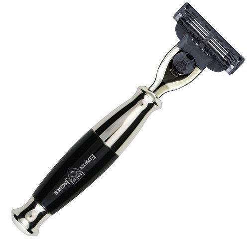 Edwin Jagger Mach 3 Razor Imitation Ebony Nickel Plated