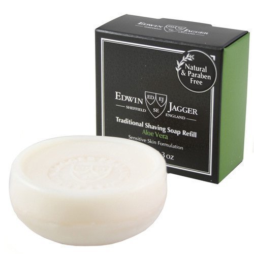 Edwin Jagger Natural Traditional Shaving Soap Refill Aloe Vera