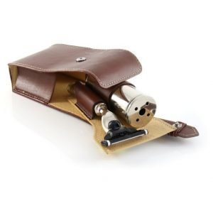 Edwin Jagger Travel Case Mach 3 Brown