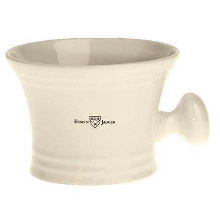 Edwin Jagger White Porcelain Shaving Soap Bowl Handle