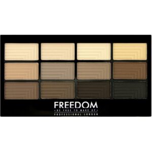 Freedom Makeup London Pro 12 Audacious Mattes 12 Eyeshadows