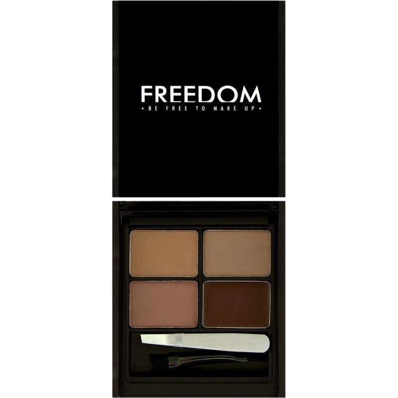 Freedom Makeup London Pro Eyebrow KitAble Eyebrow Powders Eyebrow Wax Brush & Tweezer