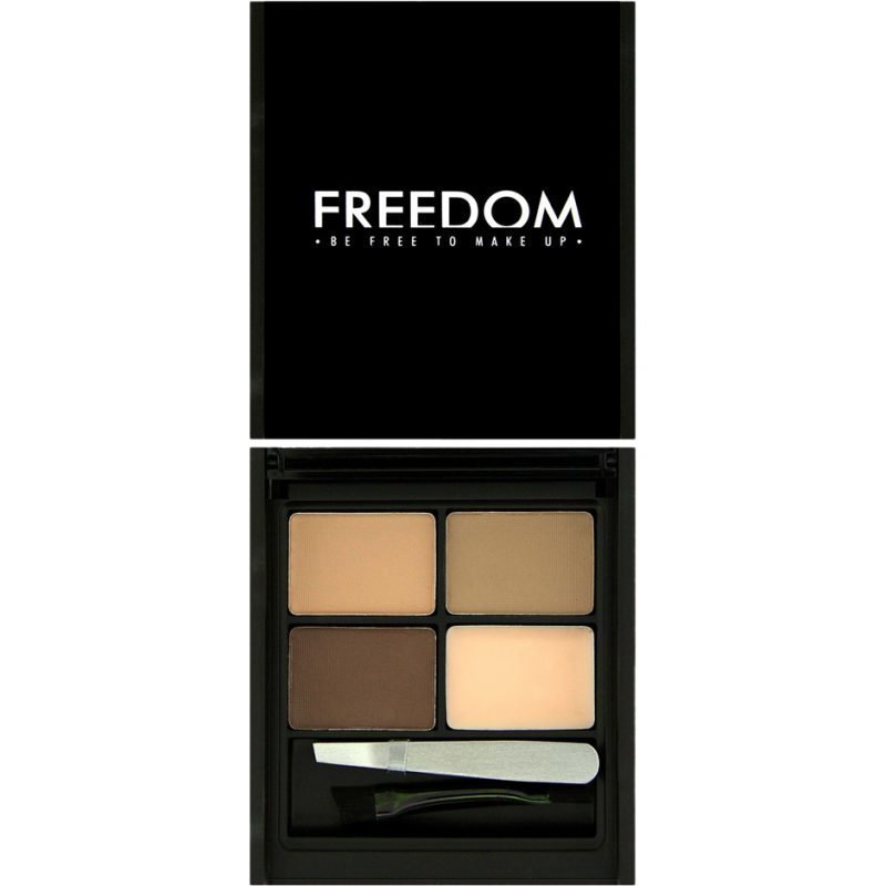 Freedom Makeup London Pro Eyebrow KitAble Eyebrow Powders Eyebrow Wax Brush & Tweezer