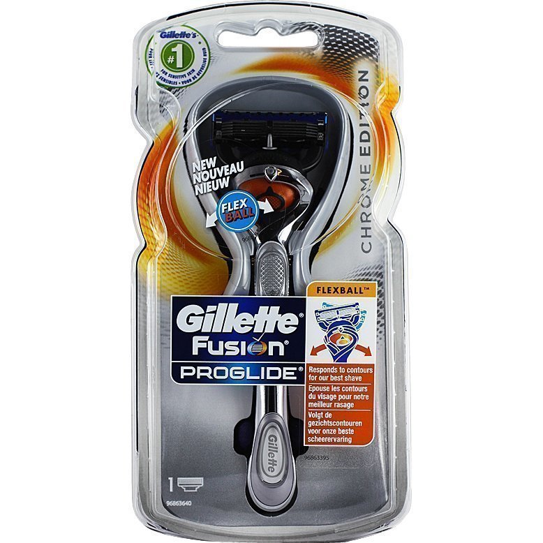 Gillette Fusion ProGlide Flexball Razor Chrome 1 Blade
