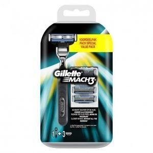 Gillette Mach3 Partahöylä + 2 Kpl Terää Aloituspakkaus