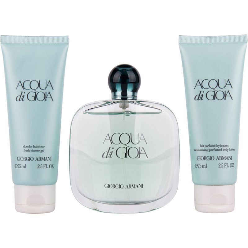Giorgio Armani Acqua di Gioia EdP 100ml Body Lotion 75ml Shower Gel 75ml