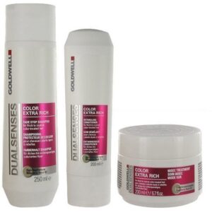 Goldwell Color Extra Rich Trio Shampoo 250ml Conditioner 200ml Treatment 200ml