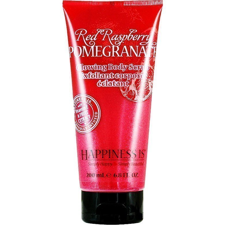 Happiness Is Red Raspberry Pomegranate Glowing Body Scrub 200ml