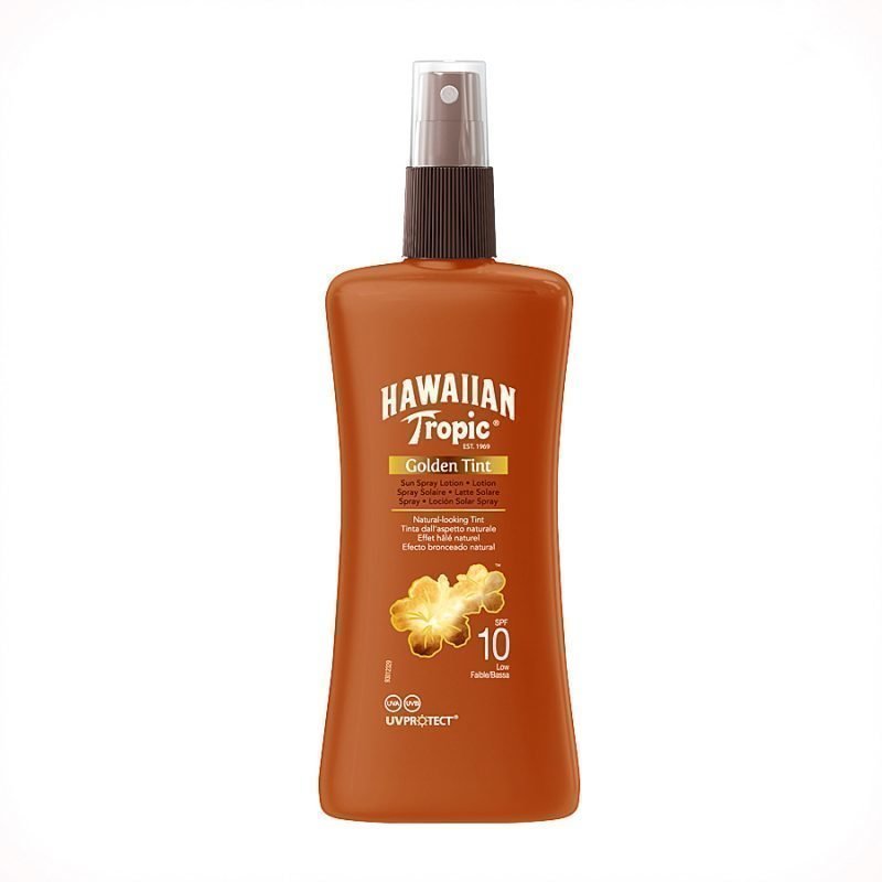 Hawaiian Tropic Golden Tint Spray Lotion SPF10 200ml