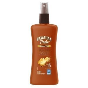 Hawaiian Tropic Golden Tint Sun Spray Lotion SPF 15