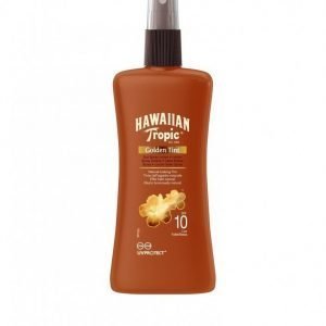 Hawaiian Tropic Golden Tint Sun Spray Lotion Spf 10 200 Ml Aurinkosuoja Ruskea