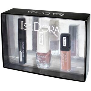 IsaDora Precision Mascara Lipgloss Nail Lacquer Trio