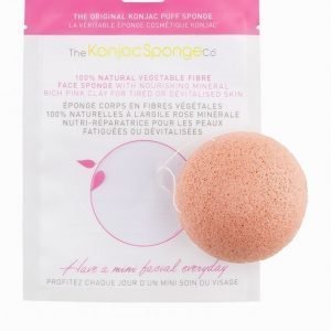 Konjac Sponge Facial Puff Pink Clay Ihonpuhdistussieni Pink