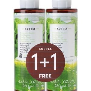 Korres Basil Lemon Suihkugeeli 2 X 250 ml