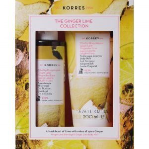 Korres Ginger Lime Suihkugeeli 250 Ml + Kosteusvoide 200 Ml