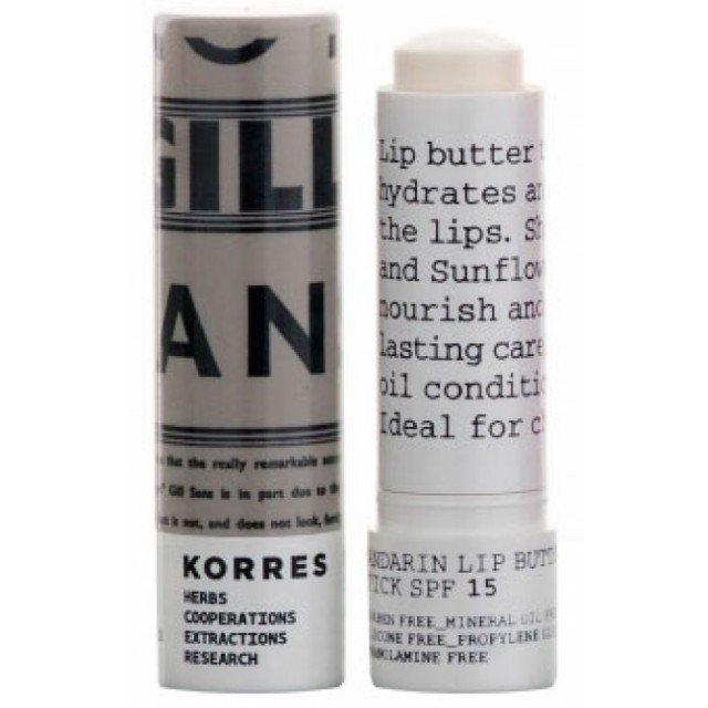 Korres Lip Butter Stick SPF 15 Colourless