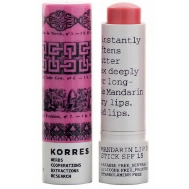 Korres Lip Butter Stick SPF 15 Pink