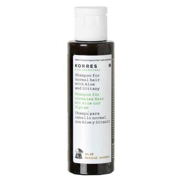 Korres Natural Aloe And Dittany Shampoo For Normal Hair Travel Size 40 Ml