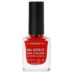 Korres Natural Gel Effect Nail Colour Coral Red 11 Ml