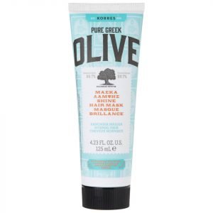 Korres Natural Pure Greek Olive Shine Brilliance Hair Mask For Dull / Normal Hair 125 Ml